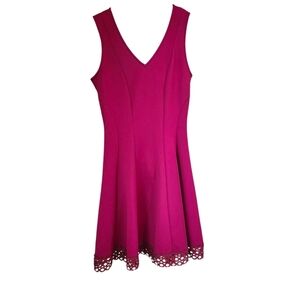 Donna Ricco New York Magenta Sleeveless Midi Dress, Size 2